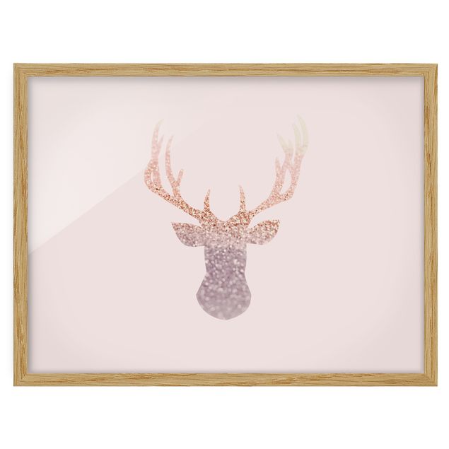 Framed poster - Shimmering Deer