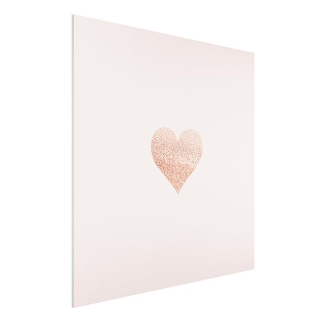 Print on forex - Shimmering Heart - Square 1:1