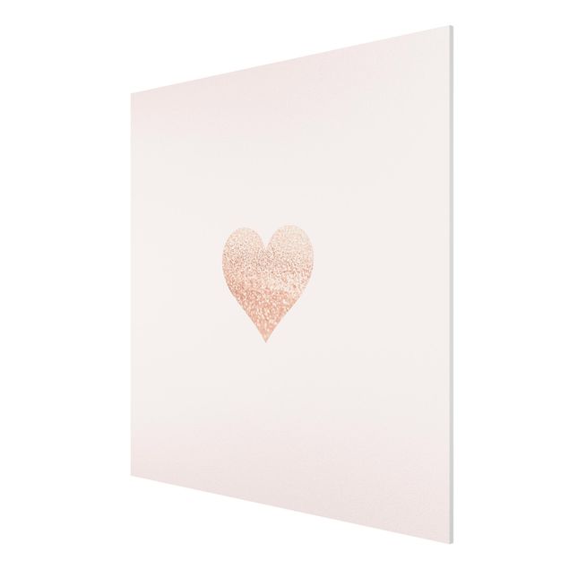 Print on forex - Shimmering Heart - Square 1:1