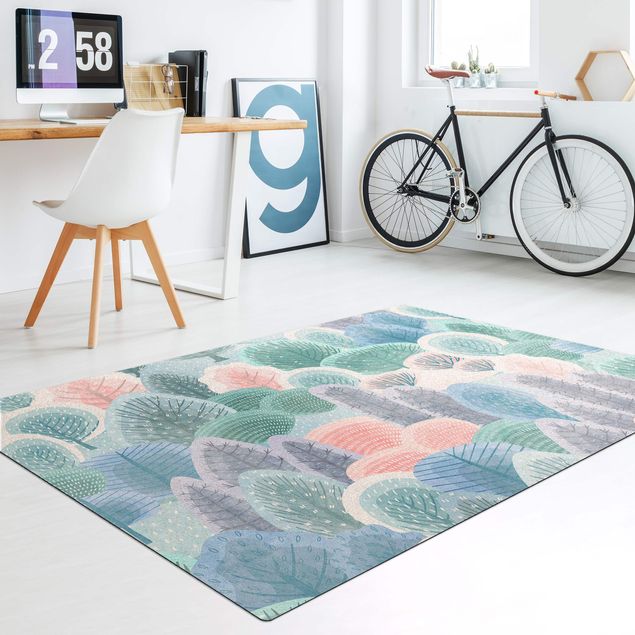 forest theme rug Happy Forest In Pastel