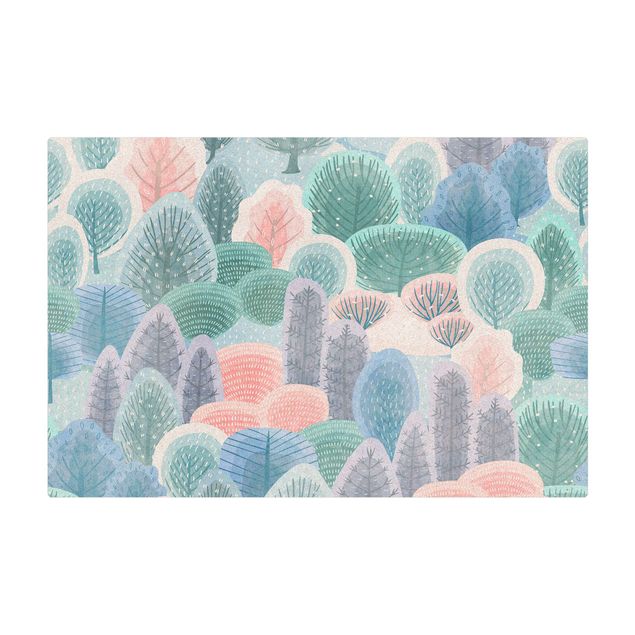 dining room area rugs Happy Forest In Pastel
