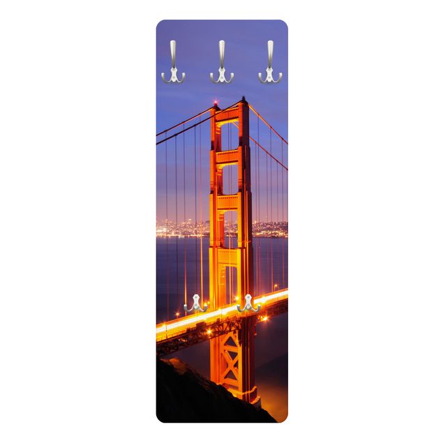 Coat rack - Golden Gate Bridge At Night