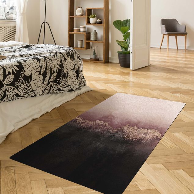 modern abstract rug Golden Dawn Pink