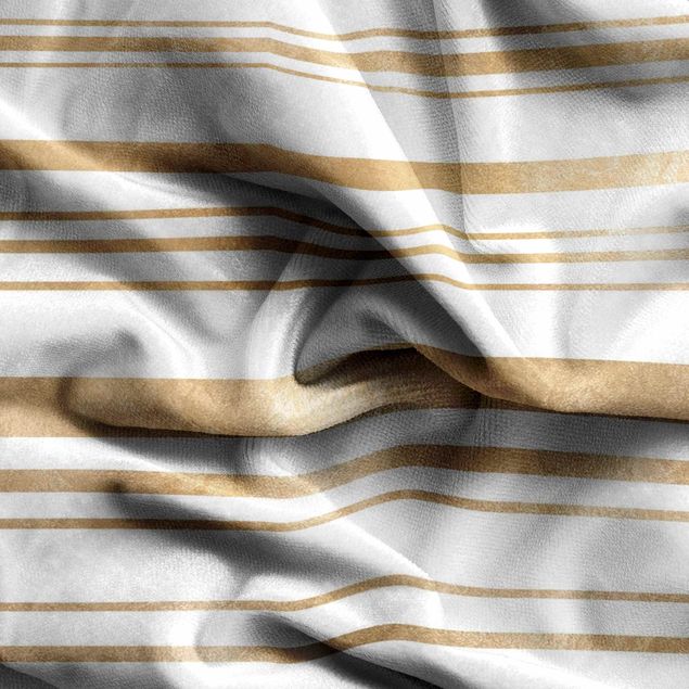 Patterned curtains Golden Glitter Stripes
