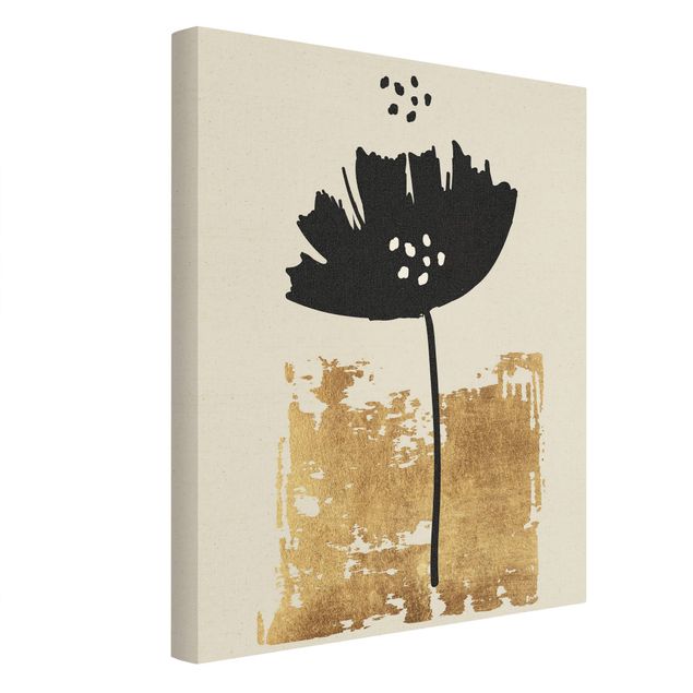 Canvas print gold - Golden Poppy Flower