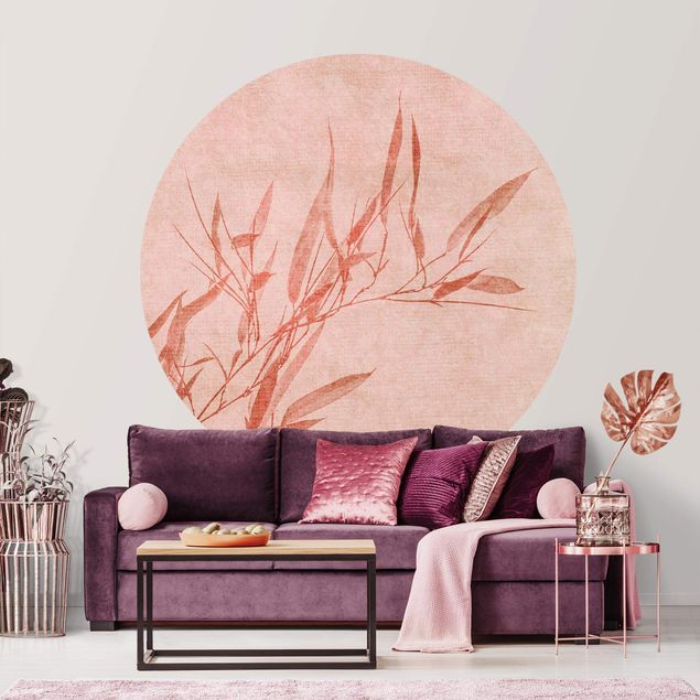 Wallpapers Golden Sun Pink Bamboo