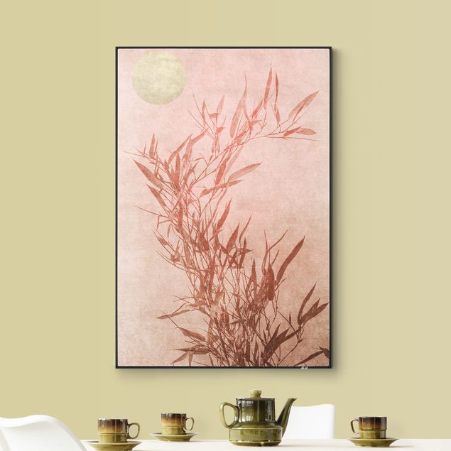 Interchangeable print - Golden Sun Pink Bamboo