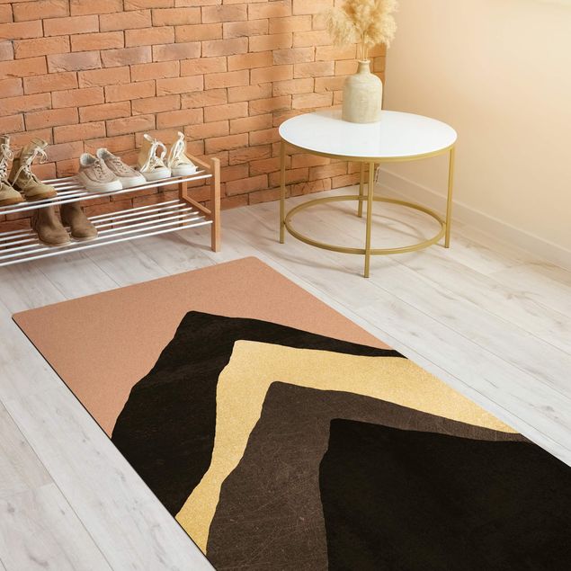 Modern rugs Golden Mountain Black  White