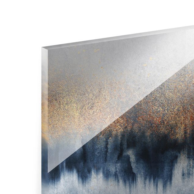 Glass print - Golden Horizon - Panorama