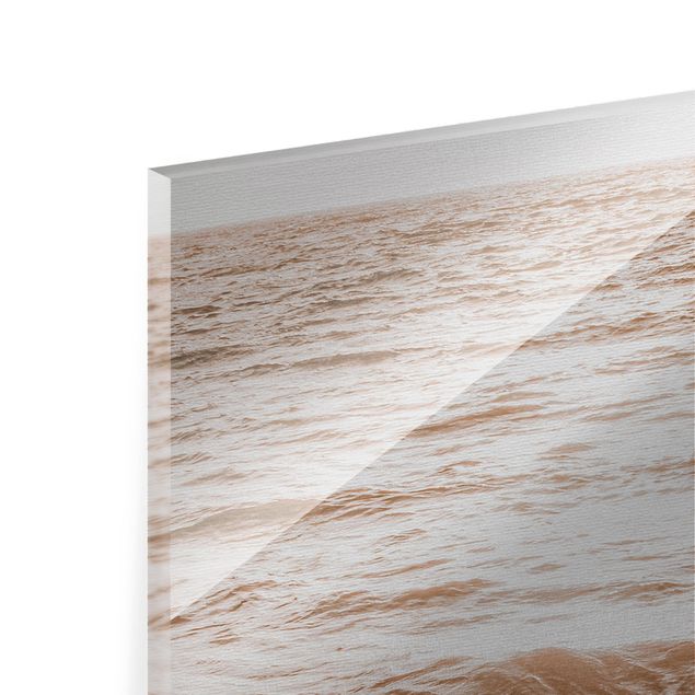 Glass print - Golden Beach - Portrait format