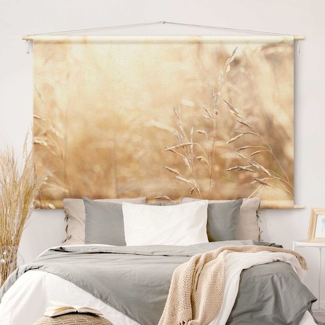 modern tapestry wall hanging Grasses In The Sun