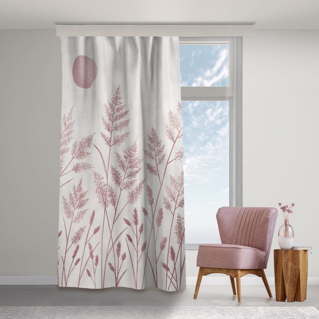 made to measure curtains Grasses And Moon In Coppery