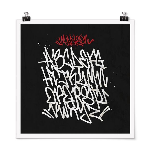 Poster art print - Graffiti Art Alphabet