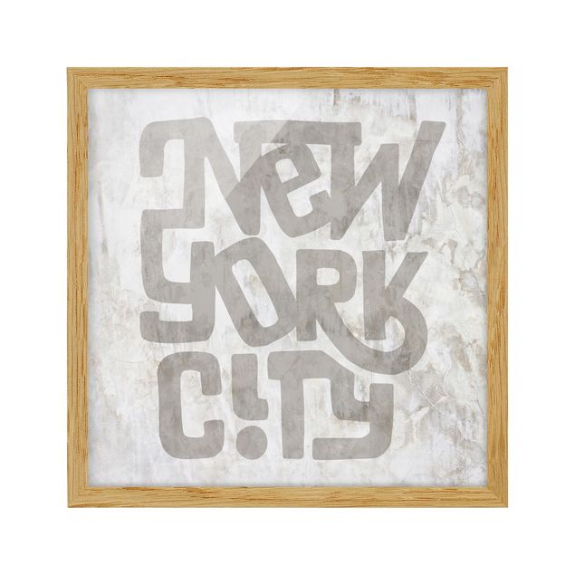 Framed poster|Graffiti Art Calligraphy New York City