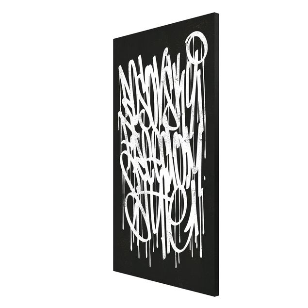 Magnetic memo board - Graffiti Art Freedom Style - Portrait format 3:4