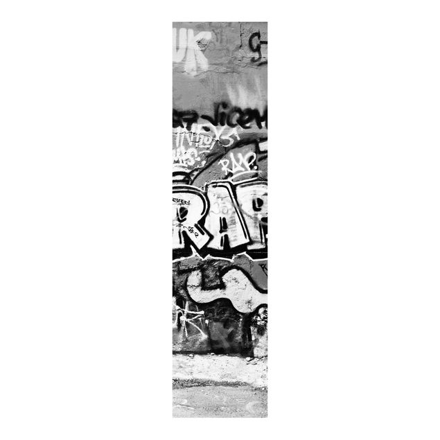 Sliding panel curtains set - Graffiti Art
