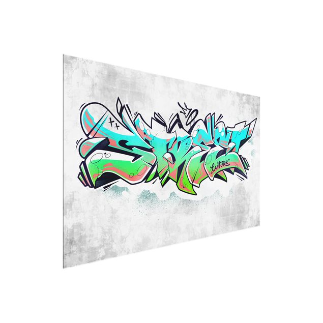 Glass print - Graffiti Art Street Culture