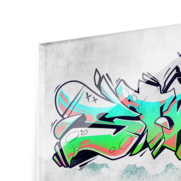 Glass print - Graffiti Art Street Culture