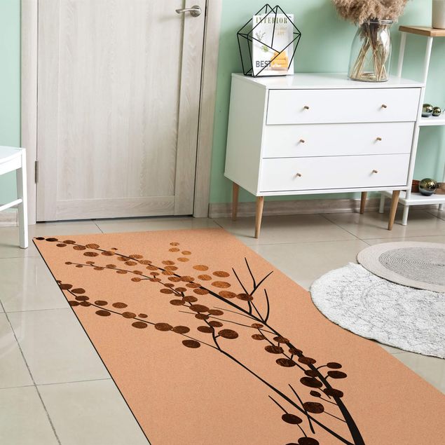 Golden rugs Graphical Plant World - Berries Gold