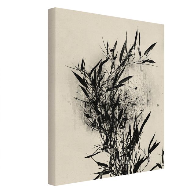 Canvas print gold - Graphical Plant World - Black Bamboo