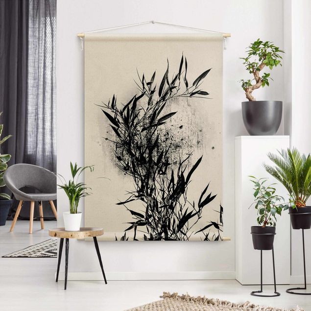 tapestry nature Graphical Plant World - Black Bamboo