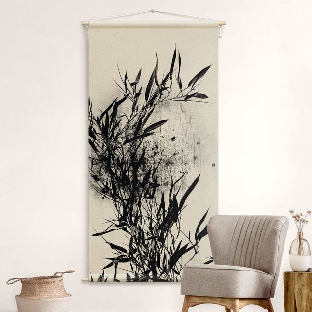 wall hangings Graphical Plant World - Black Bamboo
