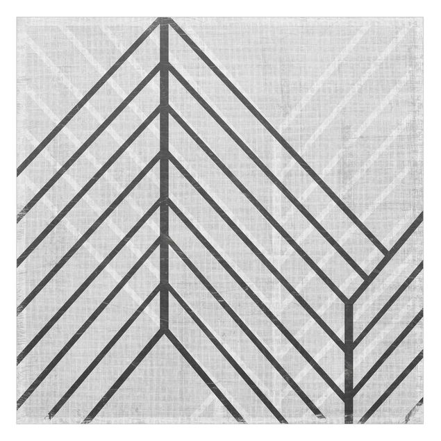 Window decoration - Graphic Grid Pattern
