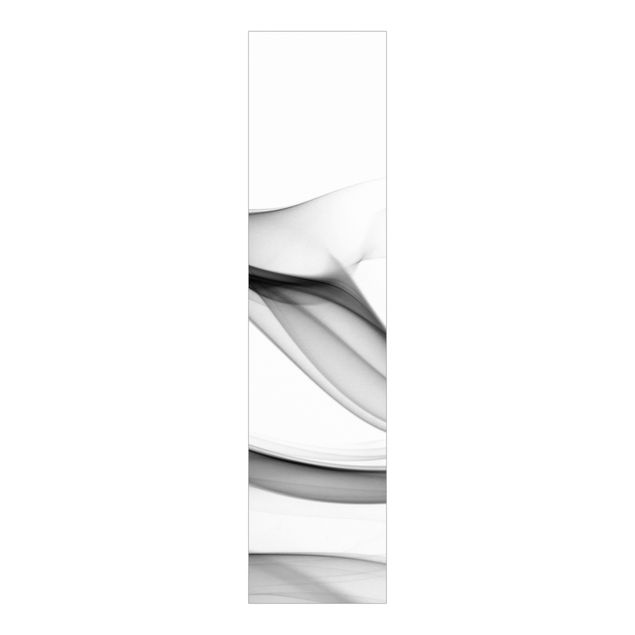 Sliding panel curtains set - Grey Flame