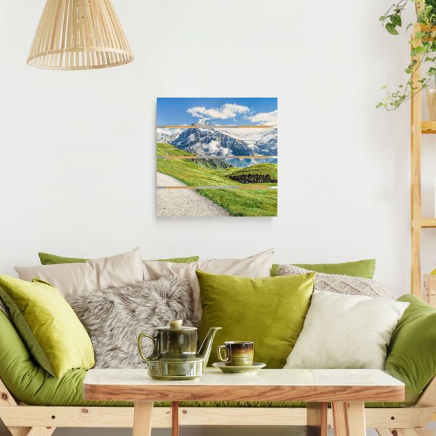 Print on wood - Grindelwald Panorama