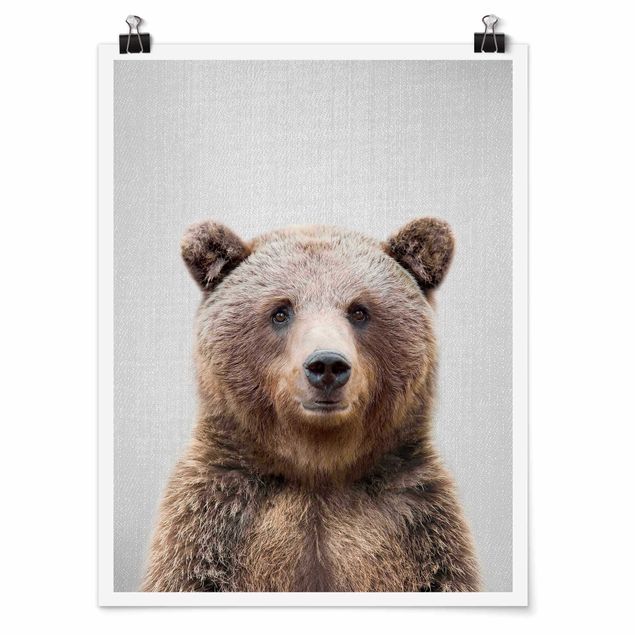 Poster art print - Grizzly Bear Gustel