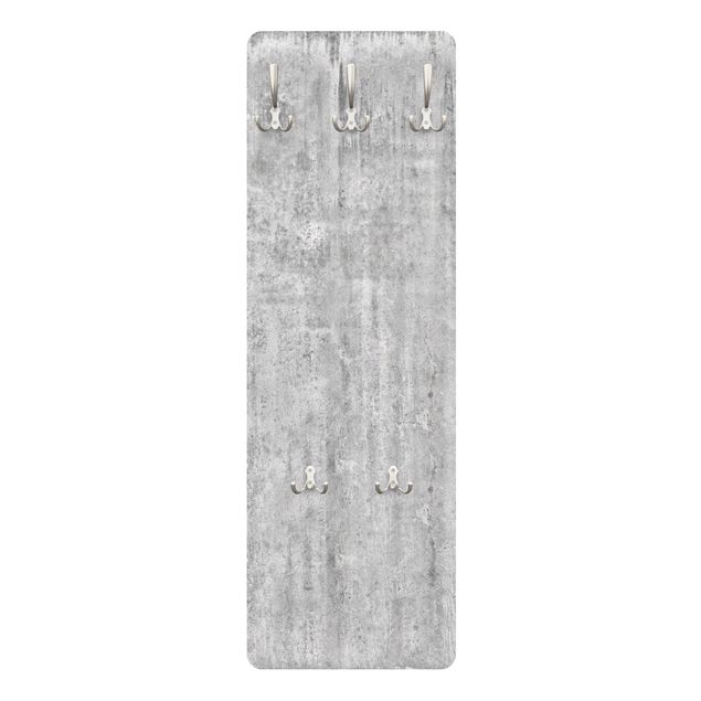 Coat rack stone effect - Large Loft Concrete Wall