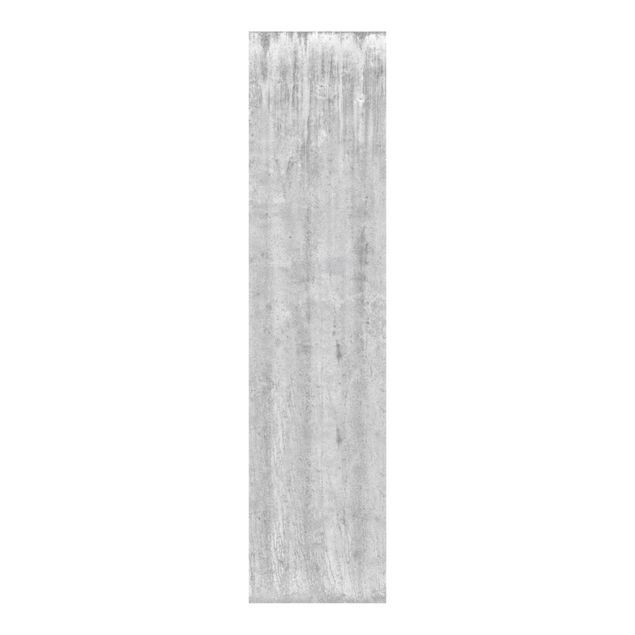 Sliding panel curtains set - Large Loft Concrete Wall Wallpaper