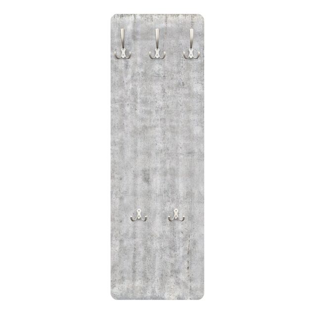 Coat rack stone effect - Large Wall With Concrete Look