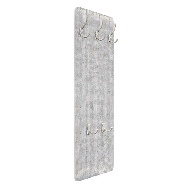Coat rack stone effect - Large Wall With Concrete Look