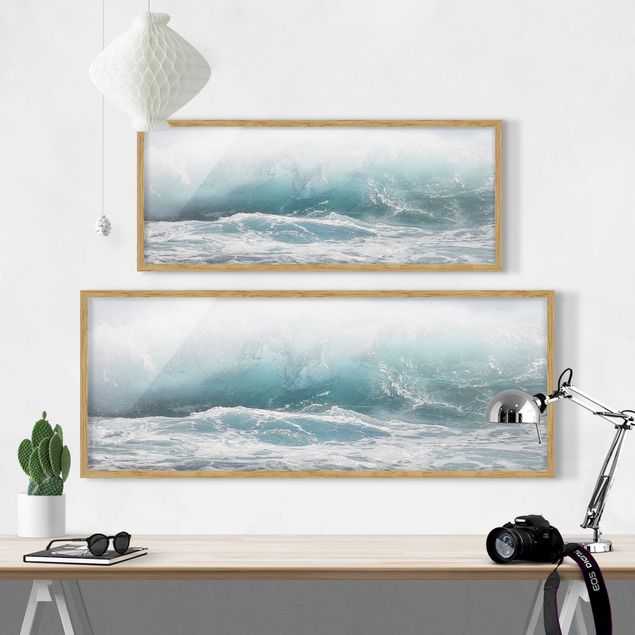 Framed poster - Large Wave Hawaii