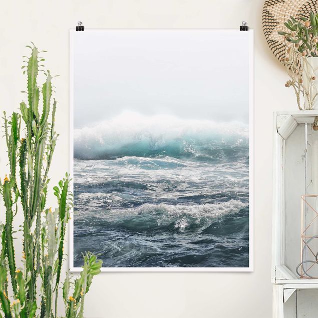 Poster - Large Wave Hawaii