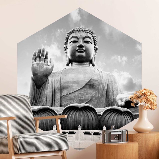 Wallpapers Big Buddha Black And White