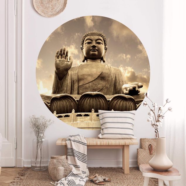 Wallpapers Big Buddha Sepia