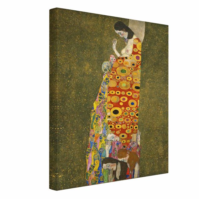 Canvas print gold - Gustav Klimt - Hope II
