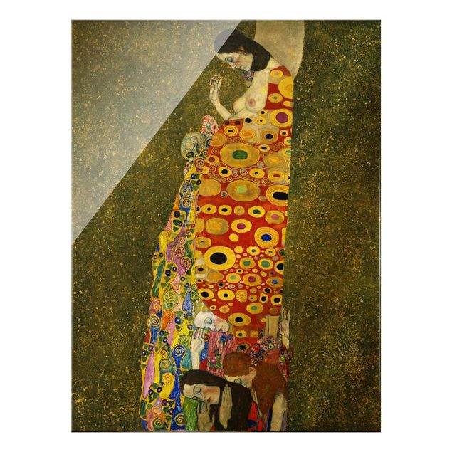 Glass print - Gustav Klimt - Hope II - Portrait format