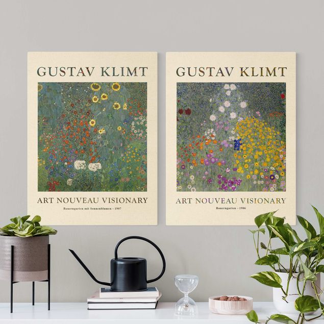 Print on canvas - Gustav Klimt - Farmer's Garden - Museum Edition