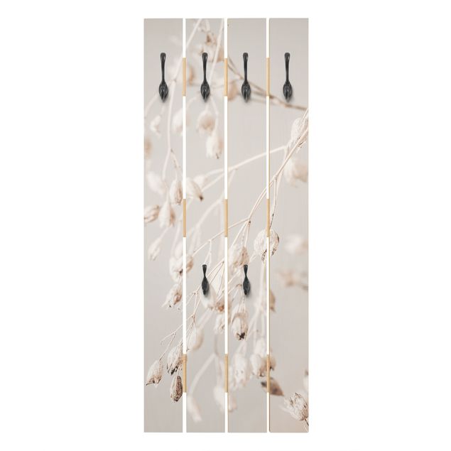 Wooden coat rack - Hanging Dried Buds
