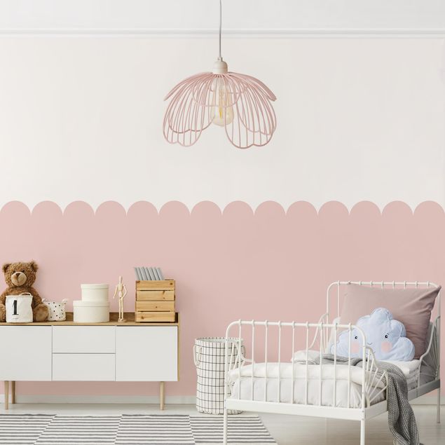 Wallpaper - Semicircular Border Small pink