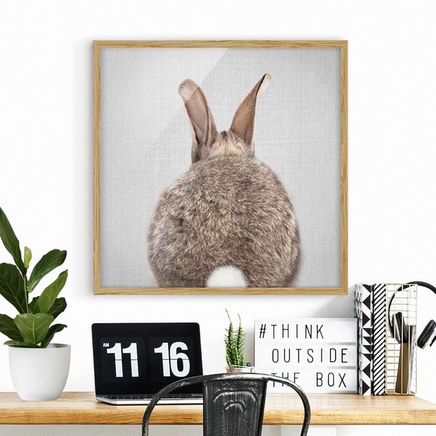 Framed poster - Hare From Behind