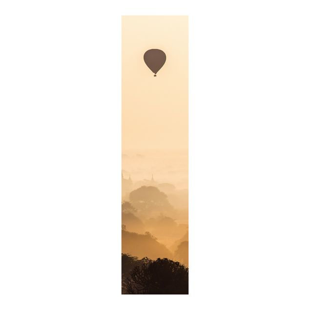 Sliding panel curtain - Hot Air Balloon In Fog