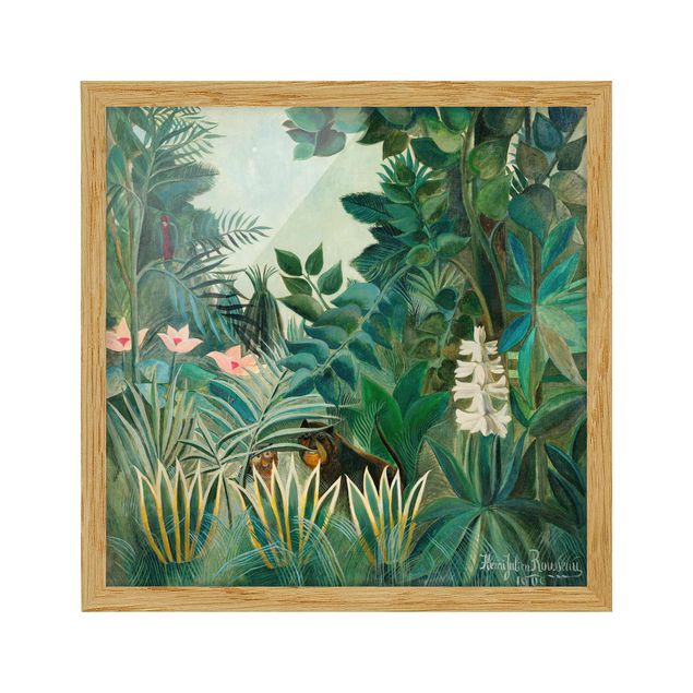 Framed poster - Henri Rousseau - The Equatorial Jungle