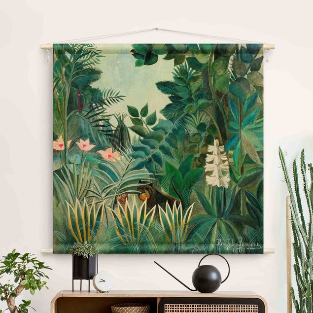 modern tapestry Henri Rousseau - The Equatorial Jungle
