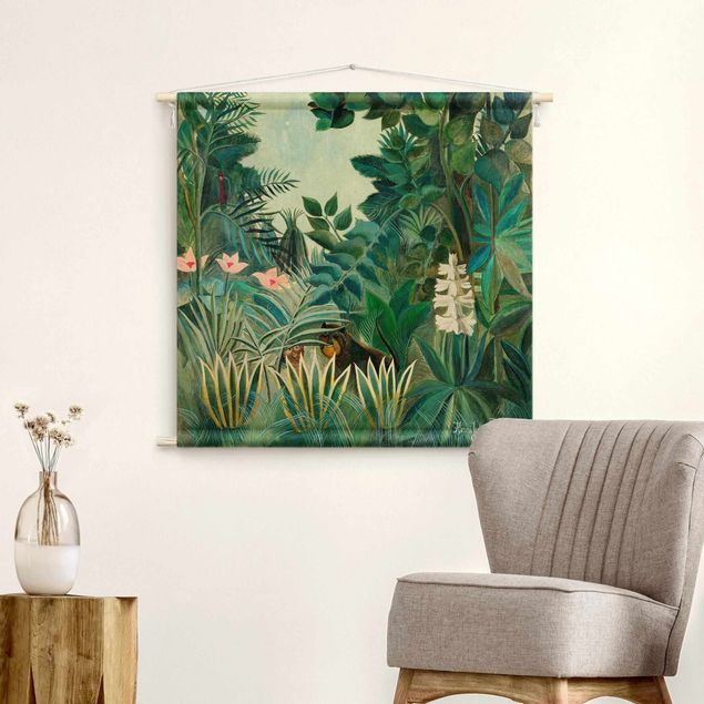 wall hangings Henri Rousseau - The Equatorial Jungle