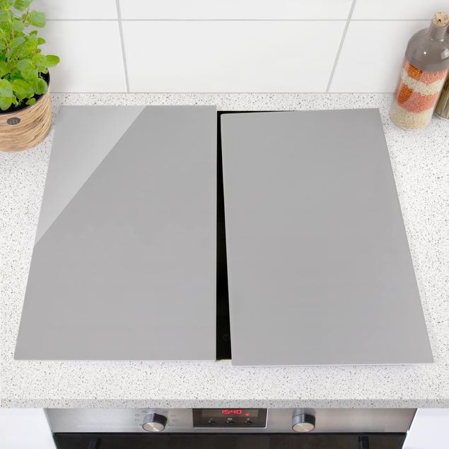 Glass stove top cover - Agate Gray