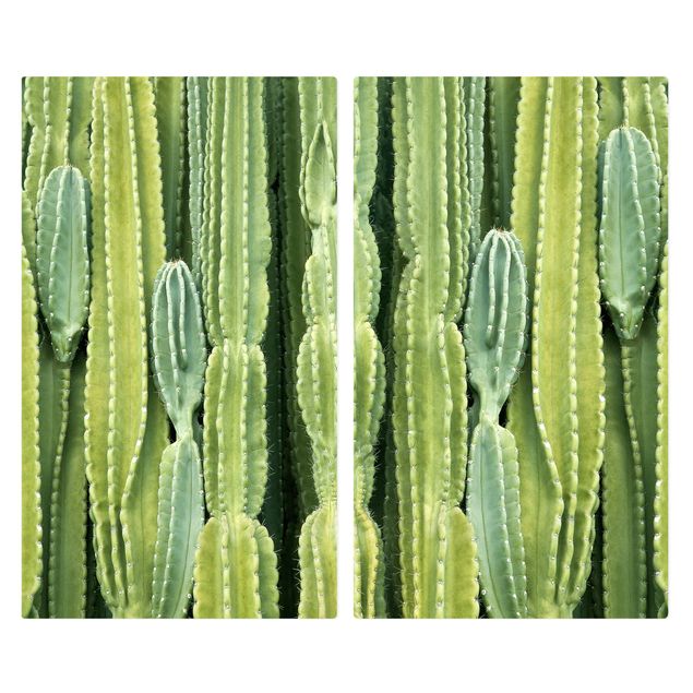 Glass stove top cover - Cactus Wall